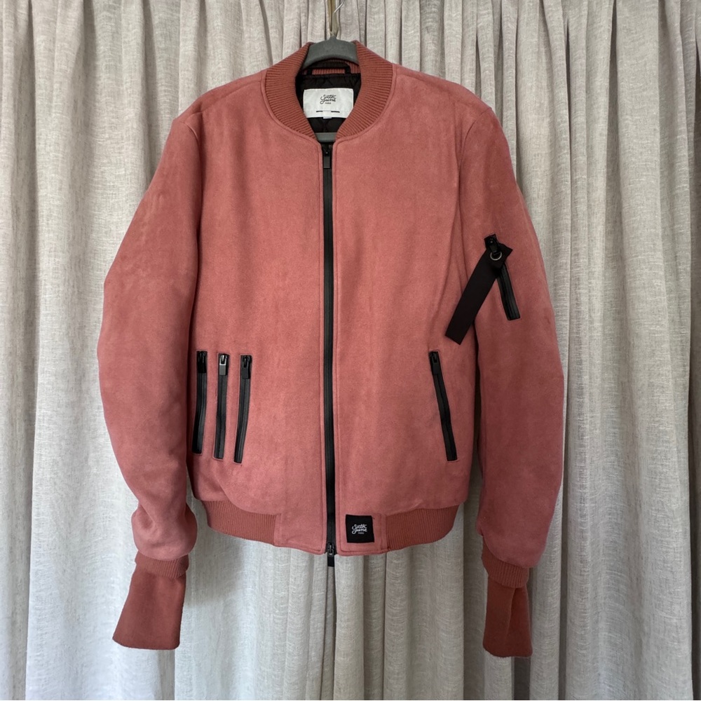 Sixth June - Dusty Rose (Pink) Suede-Like Bomber